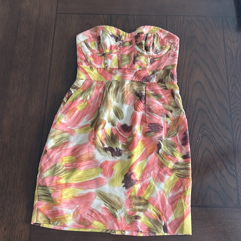 Strapless Silk Dress